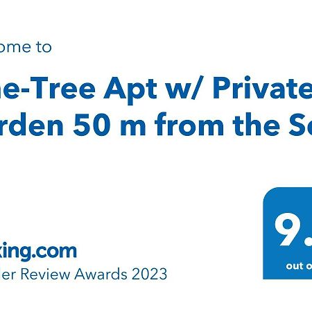 Pine-Tree Apt W/ Private Garden 50 M From The Sea Golem  Buitenkant foto