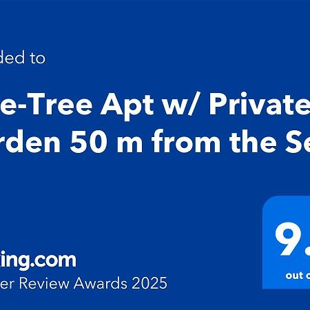 Pine-Tree Apt W/ Private Garden 50 M From The Sea Golem  Buitenkant foto