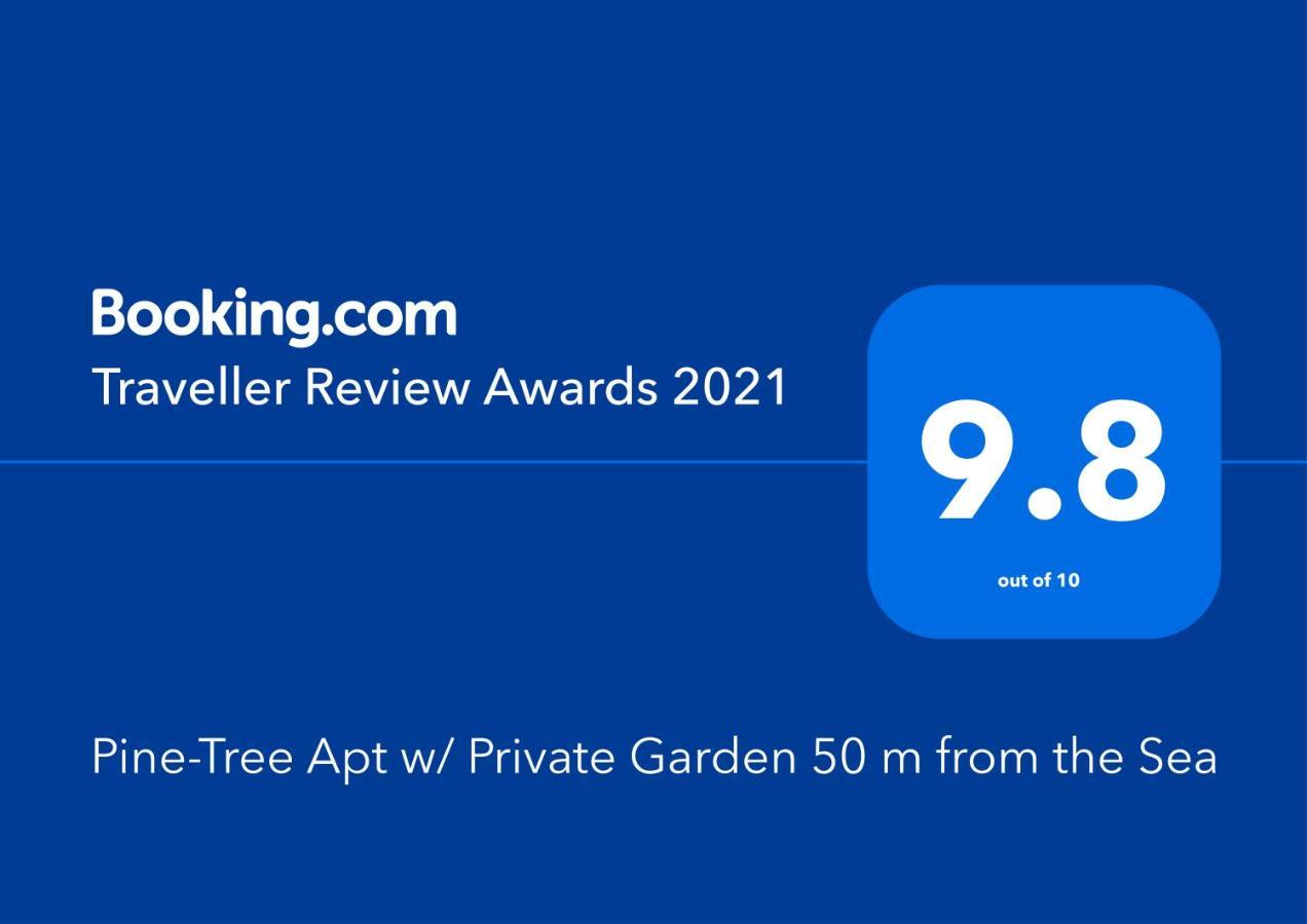 Pine-Tree Apt W/ Private Garden 50 M From The Sea Golem  Buitenkant foto