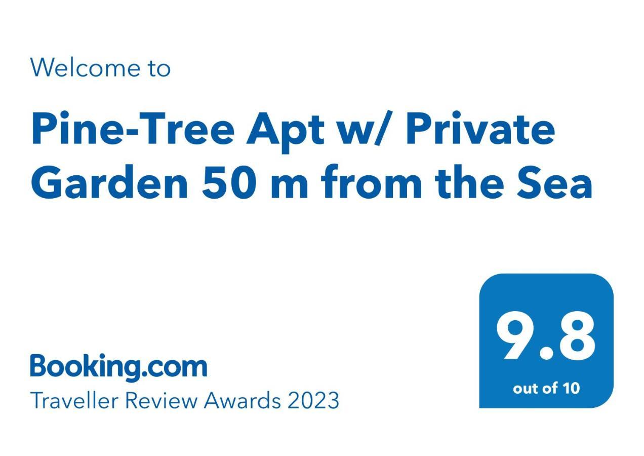 Pine-Tree Apt W/ Private Garden 50 M From The Sea Golem  Buitenkant foto