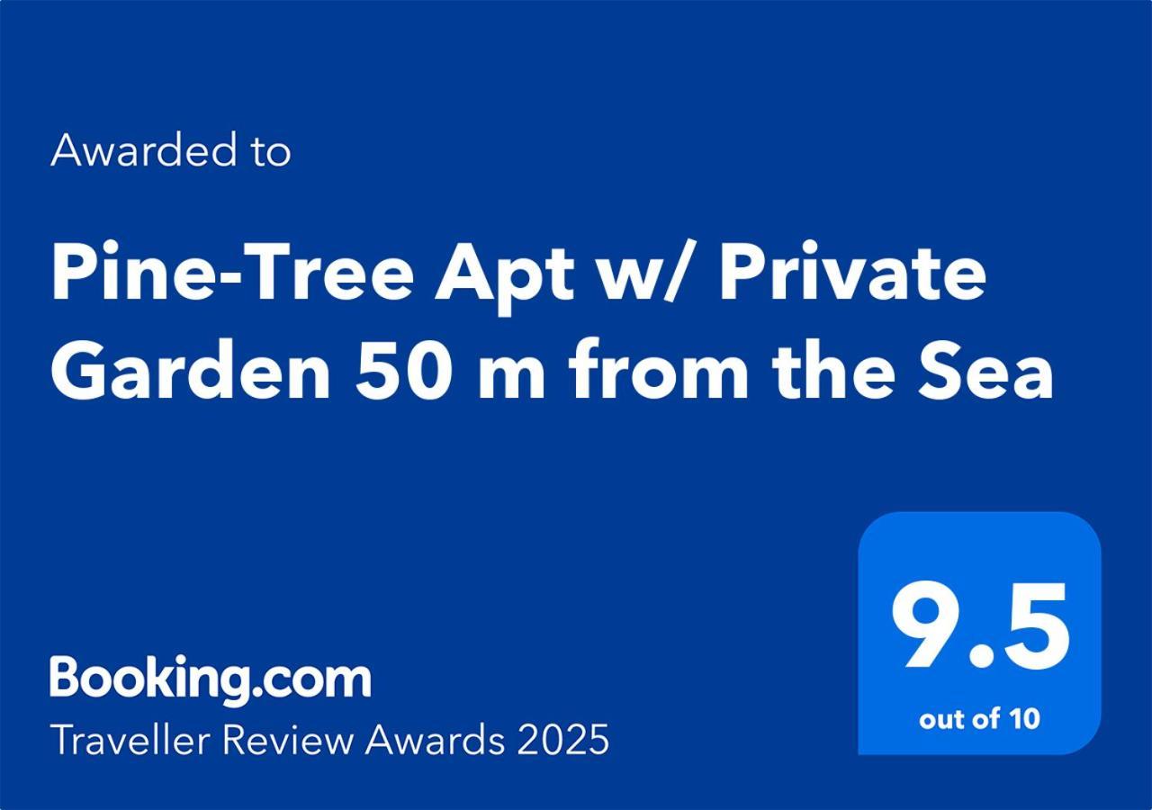 Pine-Tree Apt W/ Private Garden 50 M From The Sea Golem  Buitenkant foto